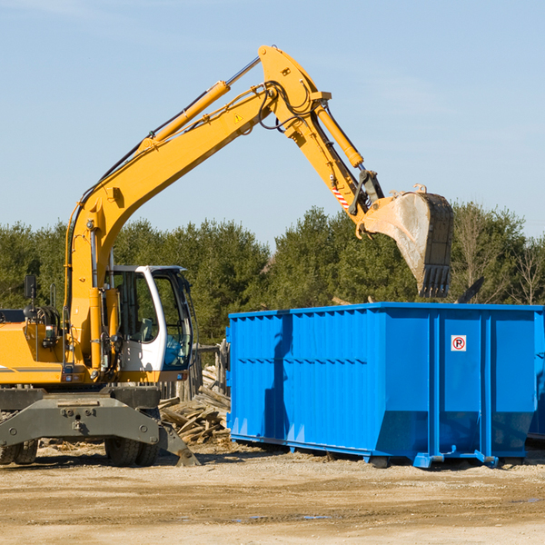 are there any restrictions on where a residential dumpster can be placed in Hooks Texas